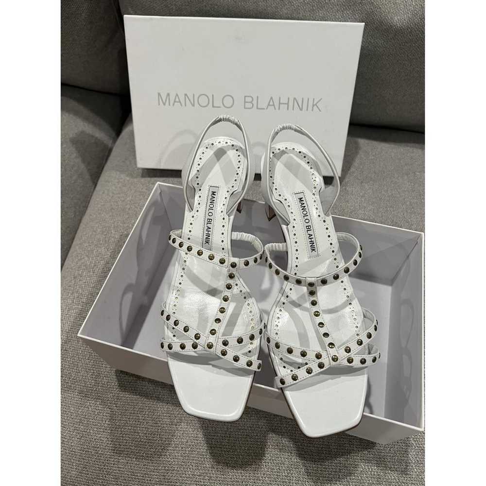 Manolo Blahnik Leather heels - image 3