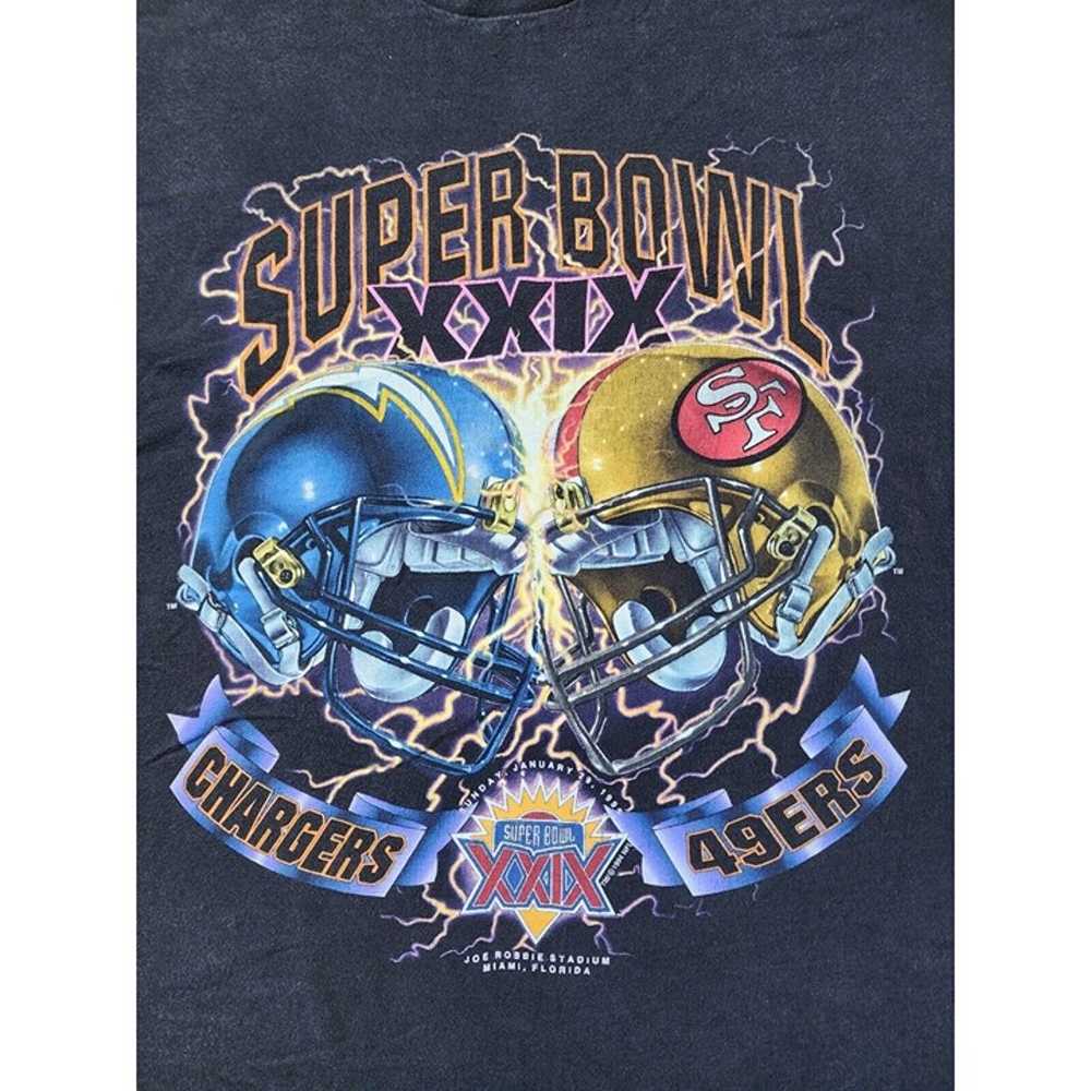 Vintage Super Bowl XXIX Shirt Mens XL Chargers 49… - image 2