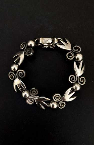 Vintage 50s/60s Artisan Bracelet - Sterling