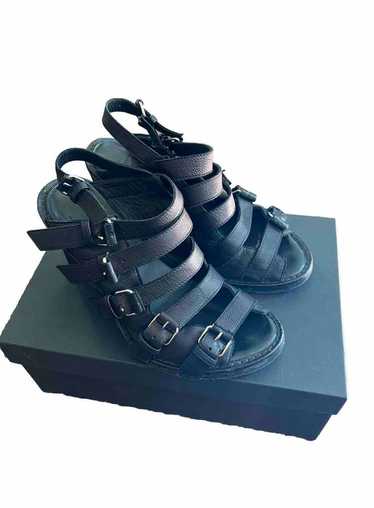Ann Demeulemeester Blanche buckle wedge sandals (3