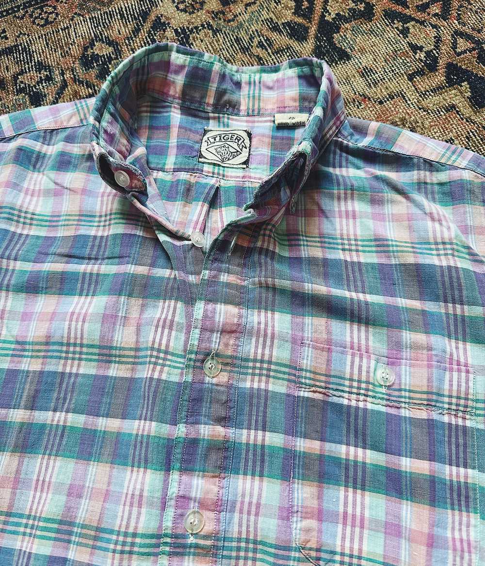 Vintage Short Sleeve Madras Shirt - image 2