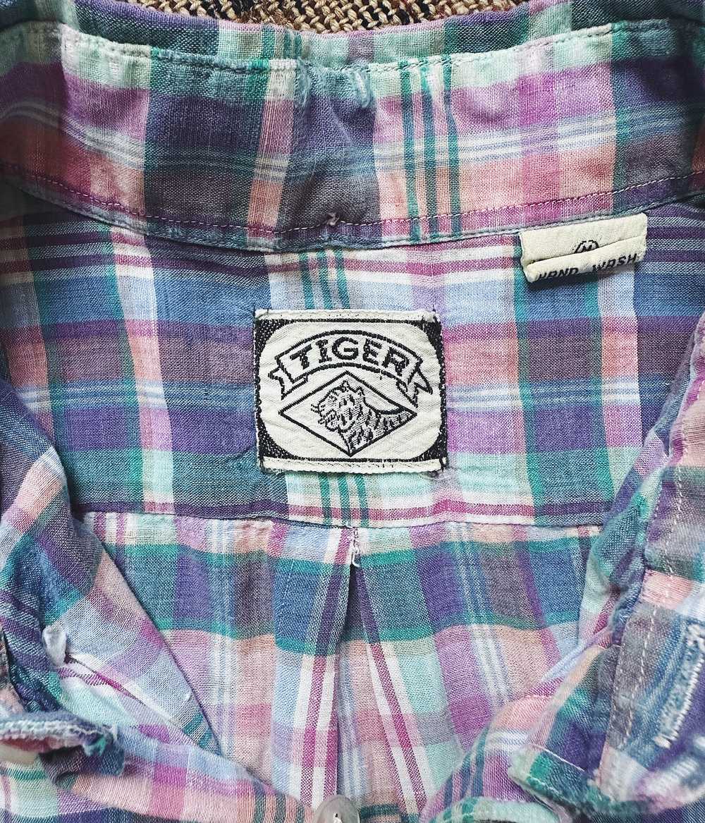 Vintage Short Sleeve Madras Shirt - image 3