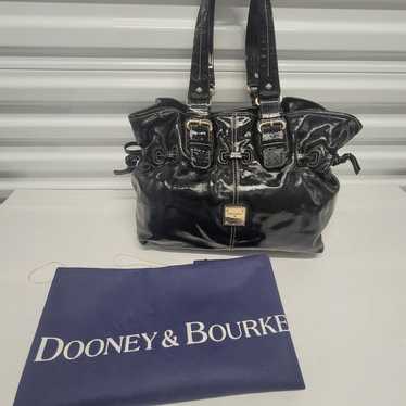 Dooney and Bourke black patent leather purse