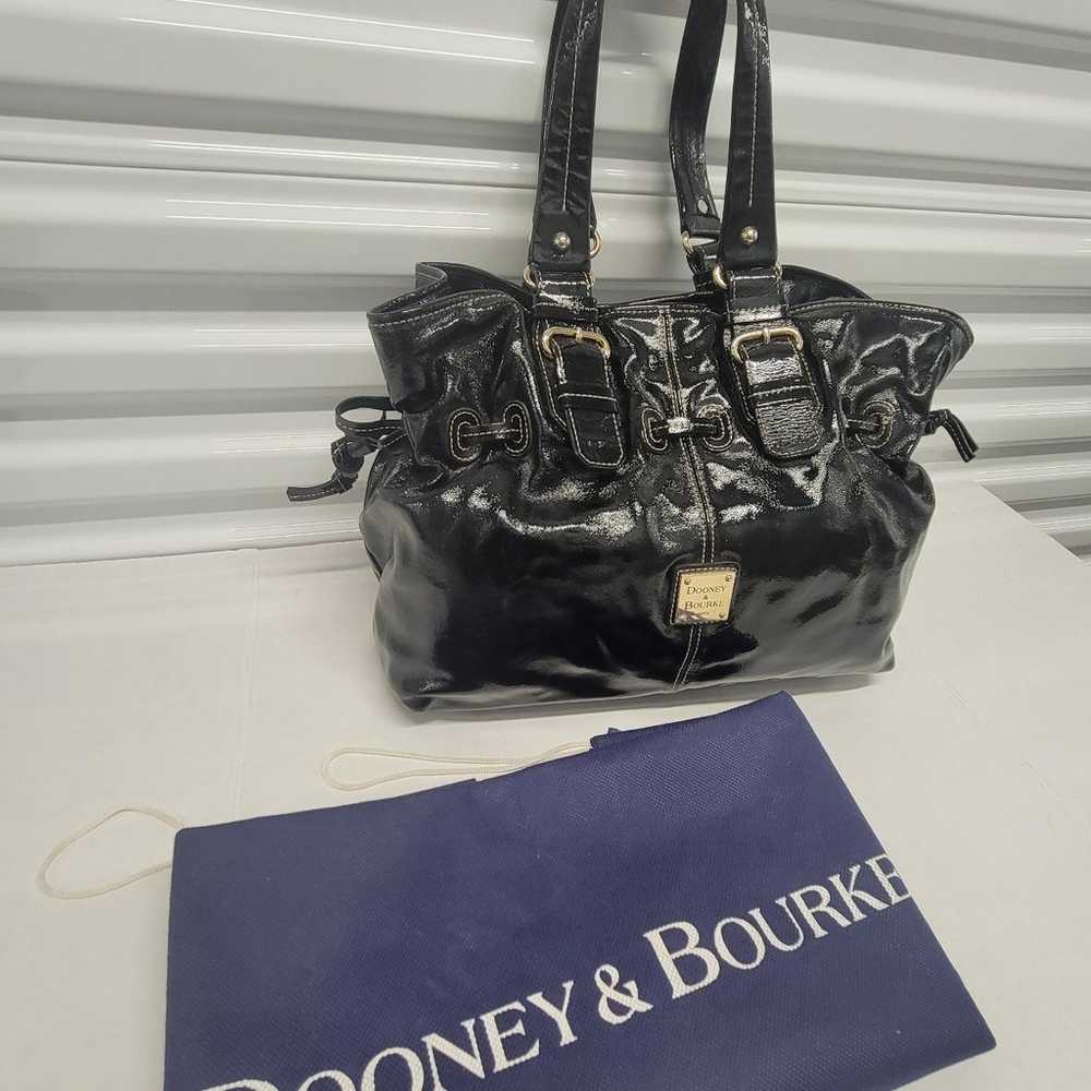 Dooney and Bourke black patent leather purse - image 2