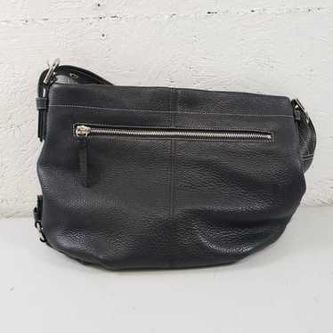 Coach Black Pebbled Leather Shoulder Bag F15064