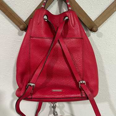 Rebecca Minkoff medium red leather backpack purse