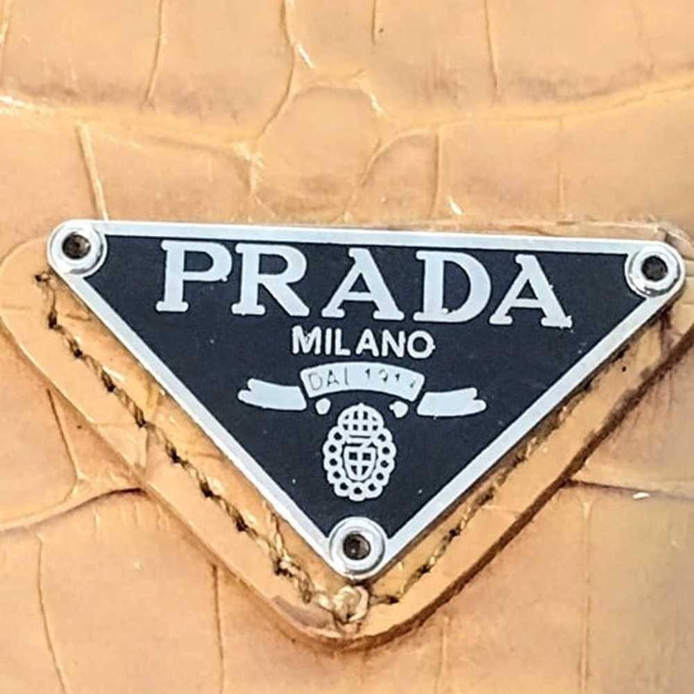 PRADA Authentic Light Brown Handbag Purse w/ 4 In… - image 3