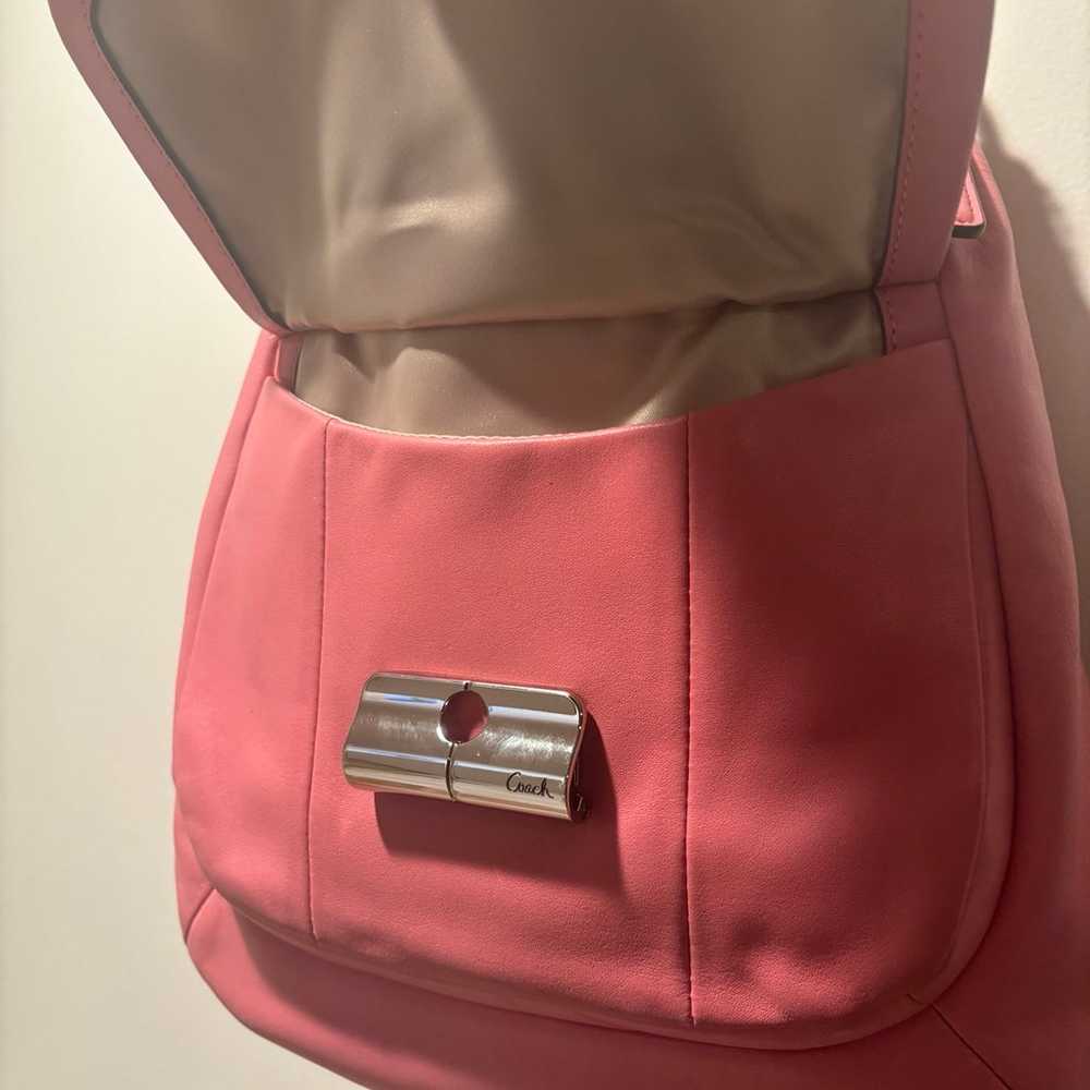 PINK Coach shoulder bag - image 4