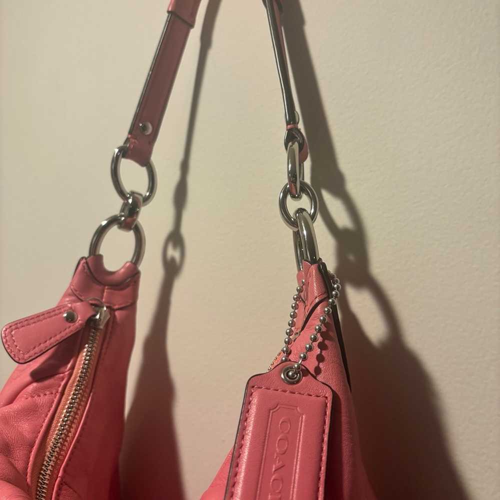 PINK Coach shoulder bag - image 5