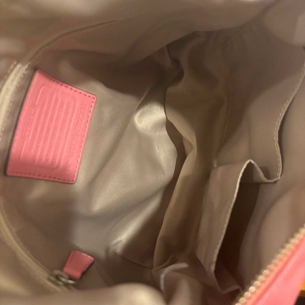 PINK Coach shoulder bag - image 8