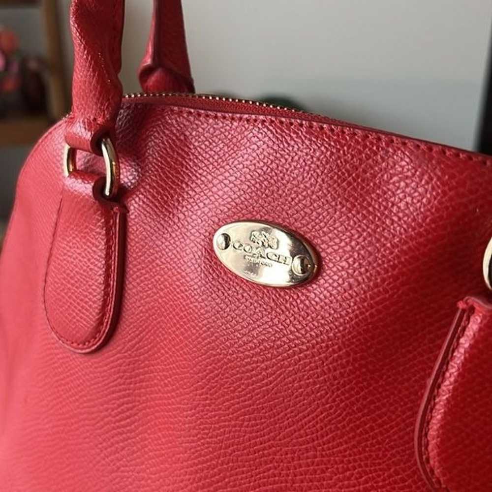 Coach  Cherry Signature Cora Domed Satchel Bag - image 5