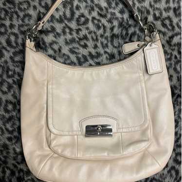 100% Authentic COACH Kristin Ivory Champagne Leat… - image 1