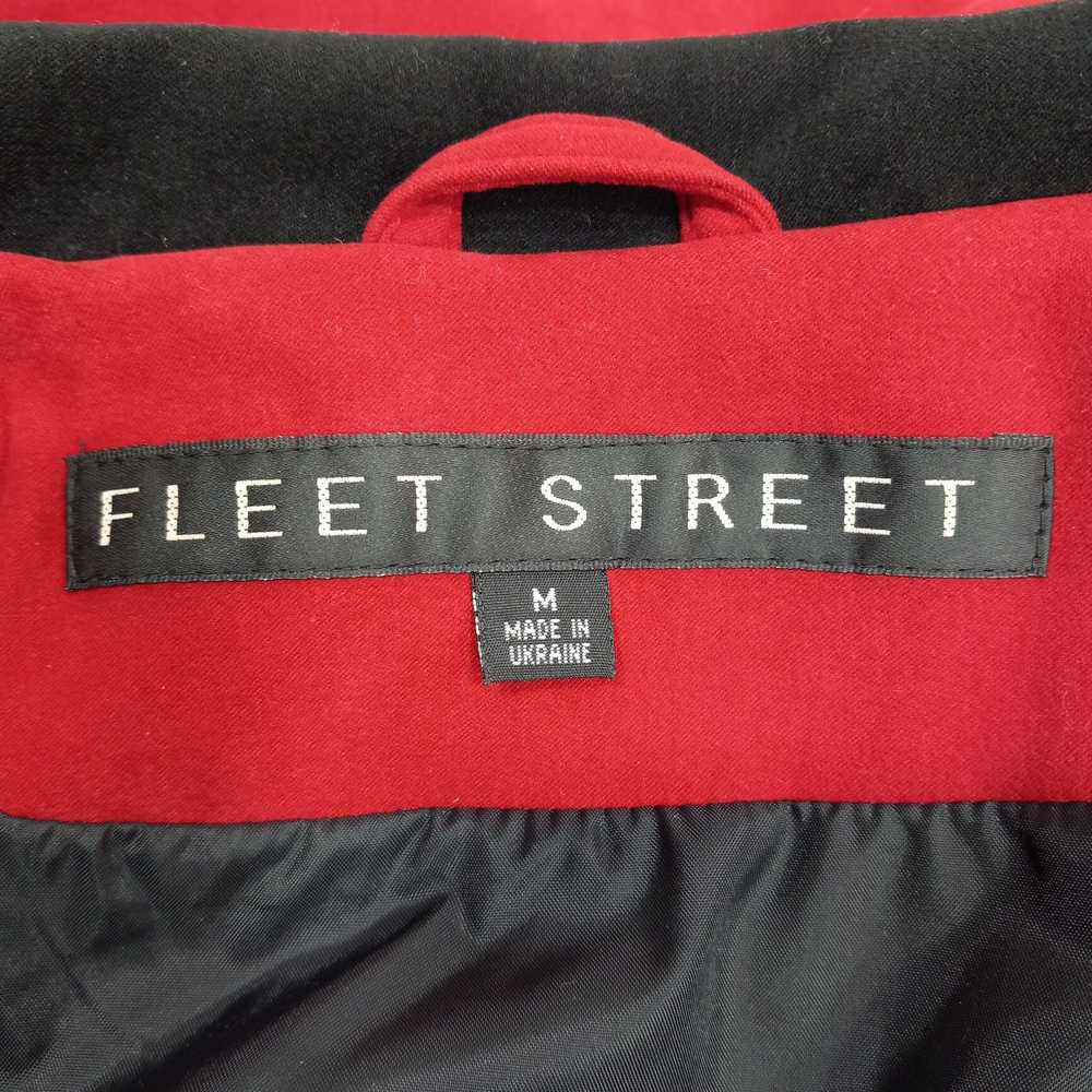 Fleet Street Pea Coat Style Red Hooded Jacket Siz… - image 4