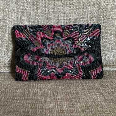 Vintage La Regale Beaded Evening Clutch Purse - image 1