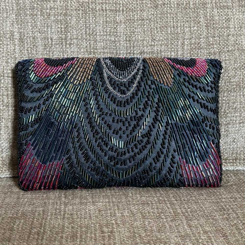 Vintage La Regale Beaded Evening Clutch Purse - image 2