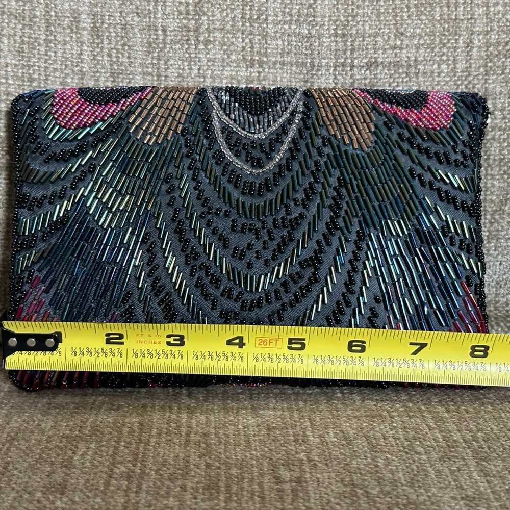 Vintage La Regale Beaded Evening Clutch Purse - image 3