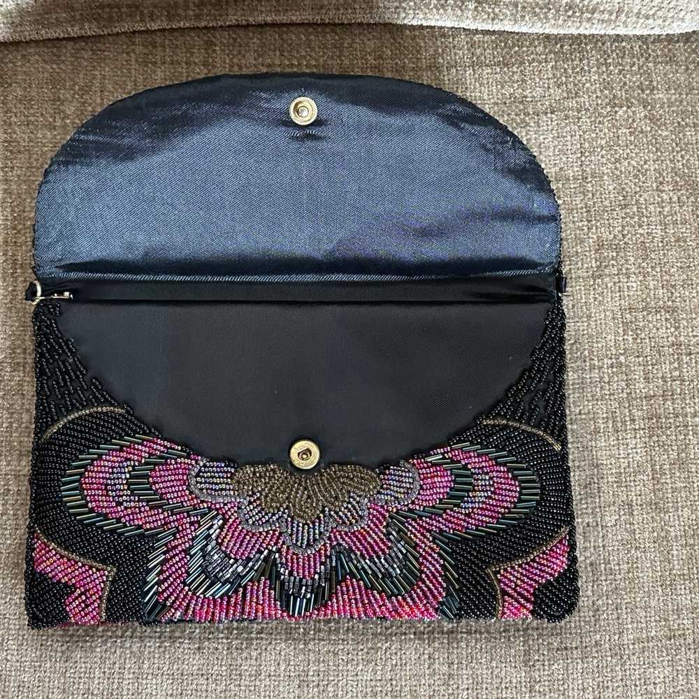 Vintage La Regale Beaded Evening Clutch Purse - image 5