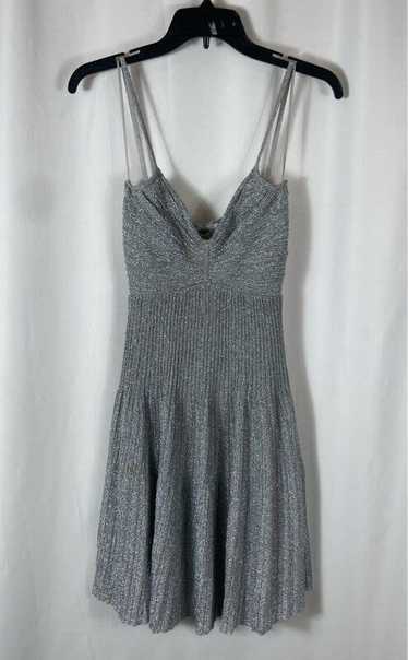 A L C Silver Sleeveless Dress - Size XS