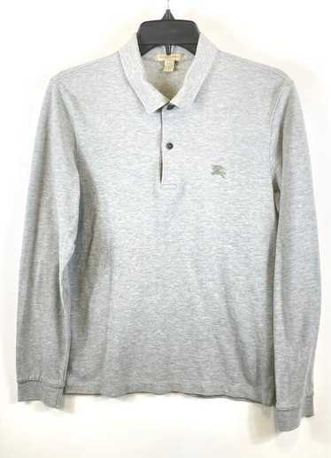 Burberry Brit Gray Long Sleeve Polo - Size PS