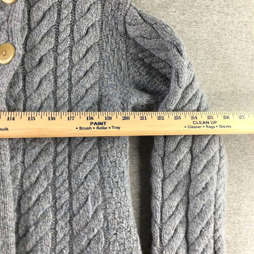 Vintage Aran Sweater Womens Large Merino Wool Car… - image 2