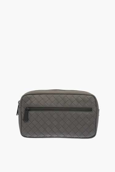 Bottega Veneta Leather Belt Bag in Grey