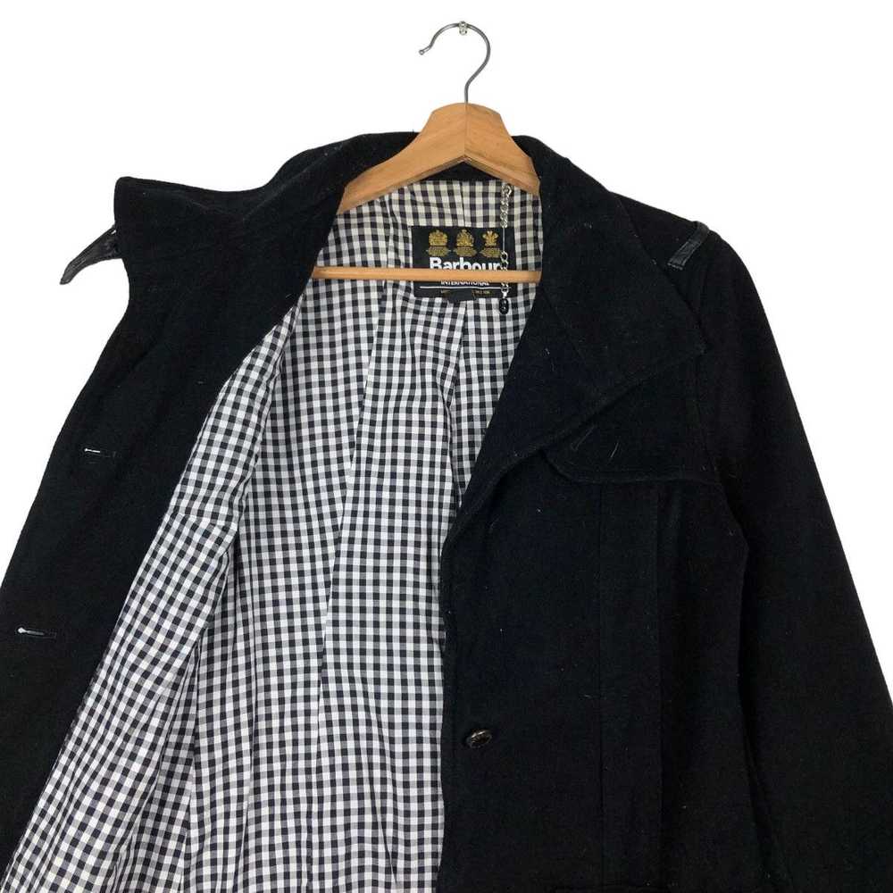 Barbour × Vintage 🔥Vintage Long Wool Jacket Barb… - image 12