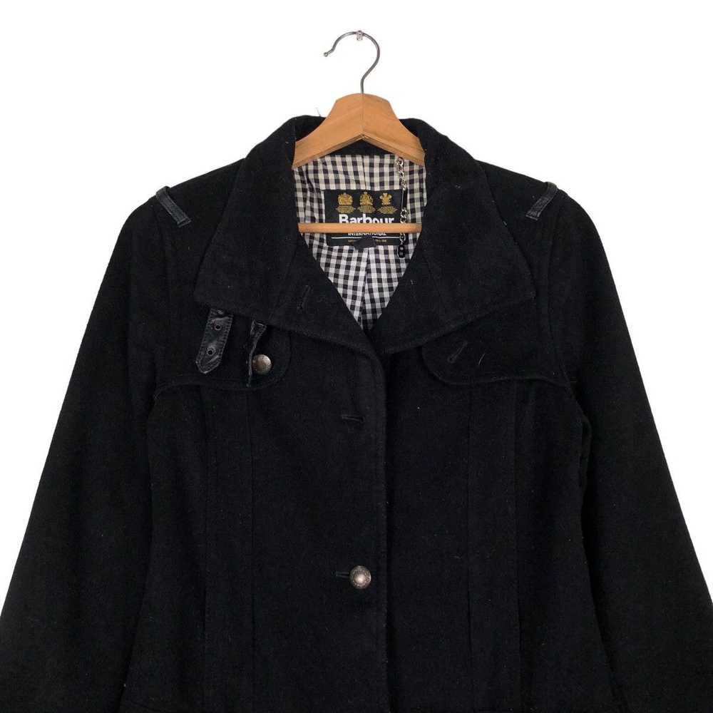 Barbour × Vintage 🔥Vintage Long Wool Jacket Barb… - image 3