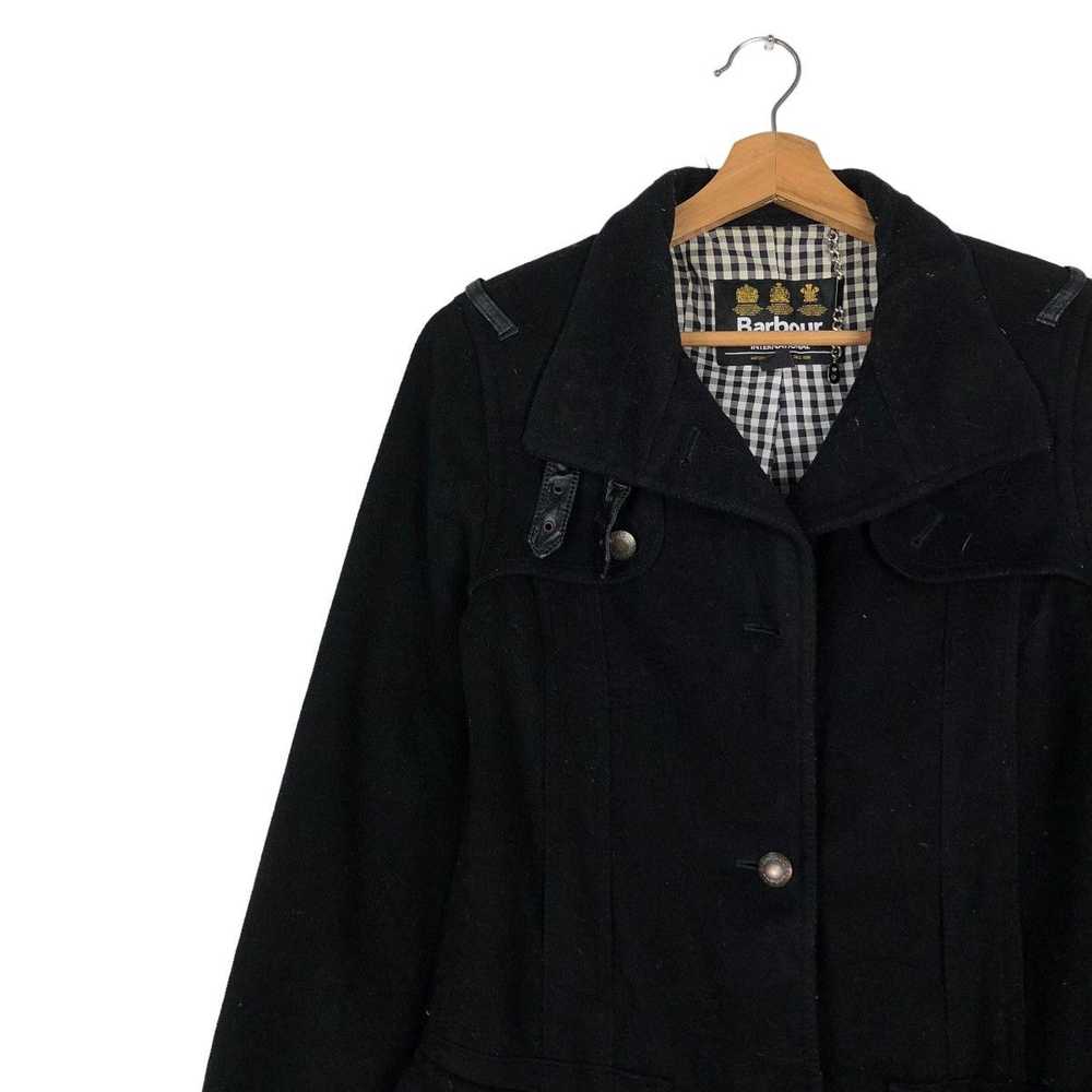 Barbour × Vintage 🔥Vintage Long Wool Jacket Barb… - image 7