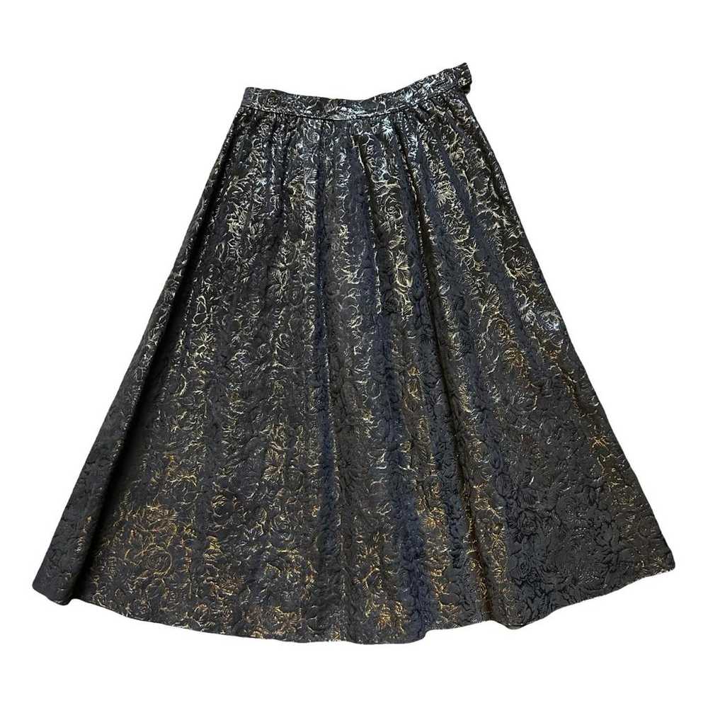 Fendi Leather maxi skirt - image 1