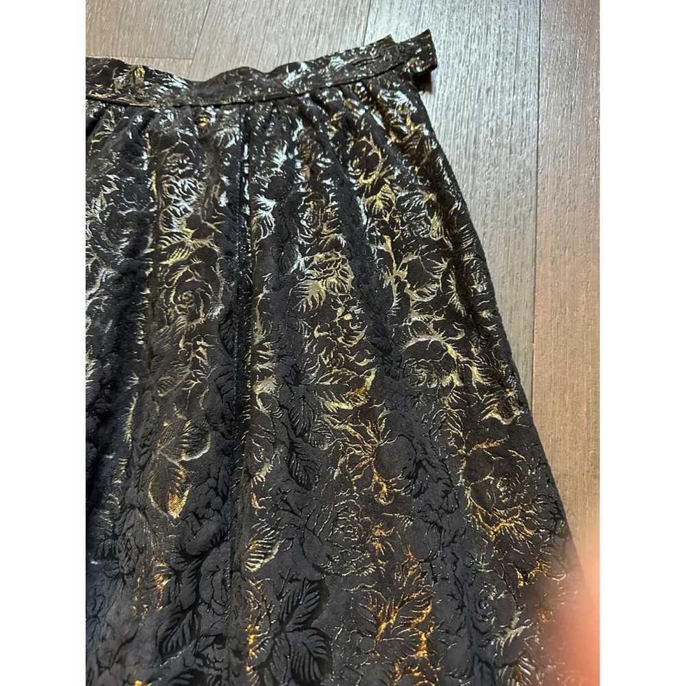 Fendi Leather maxi skirt - image 5