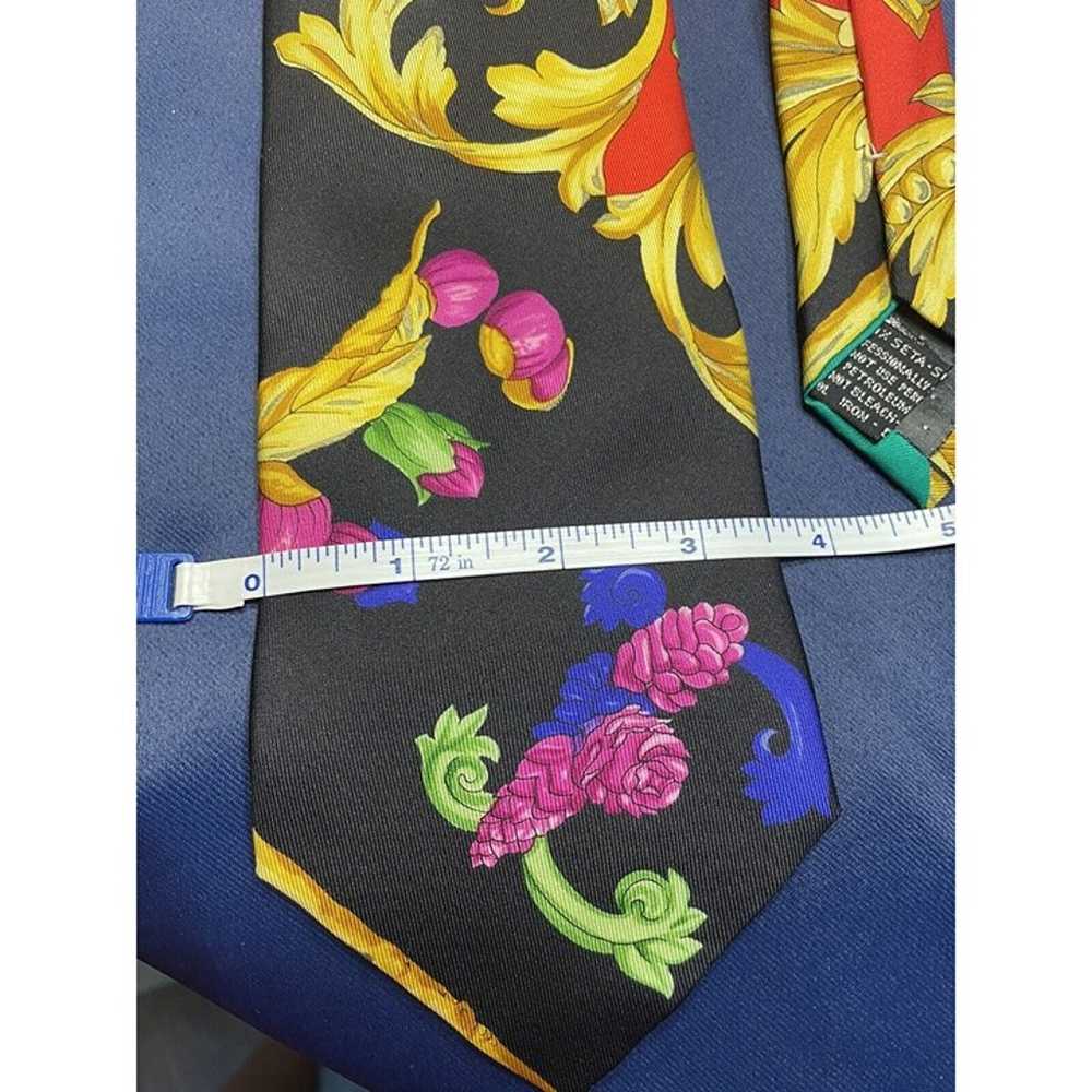 GIANNI VERSACE COUTURE silk neck tie iconic class… - image 10