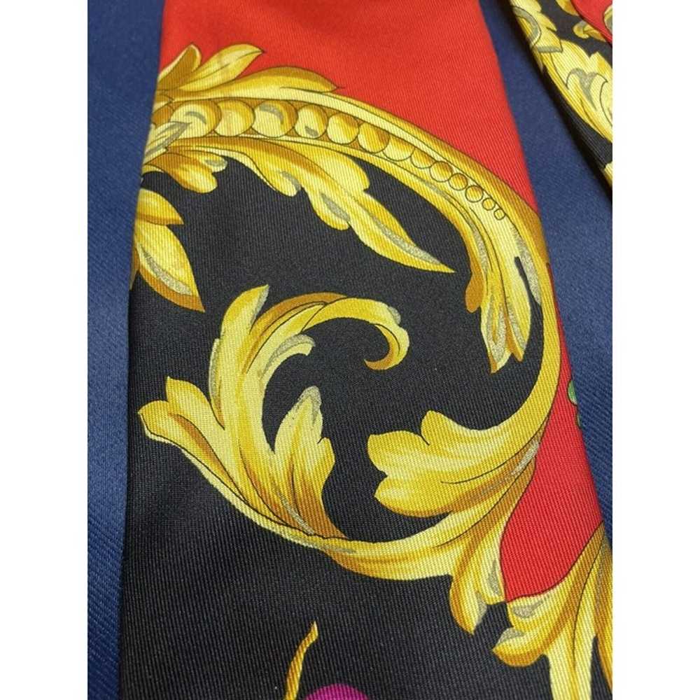 GIANNI VERSACE COUTURE silk neck tie iconic class… - image 5