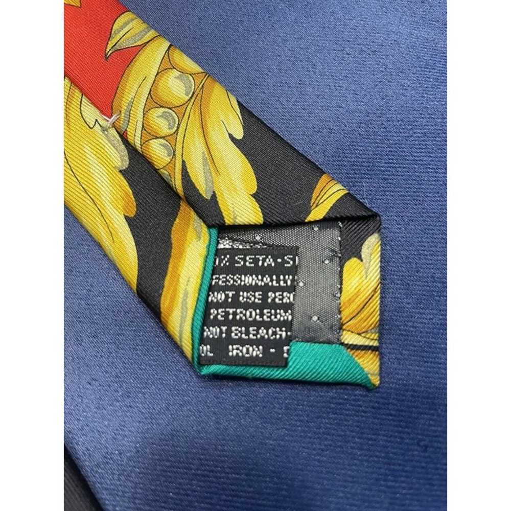 GIANNI VERSACE COUTURE silk neck tie iconic class… - image 6