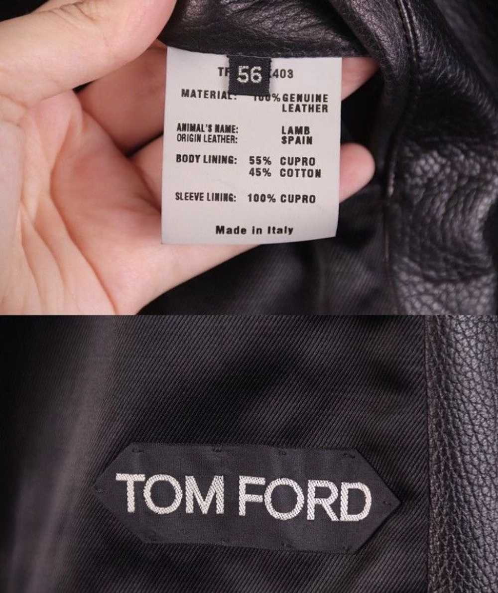 Tom Ford Tom Ford Leather Biker Jacket - image 9