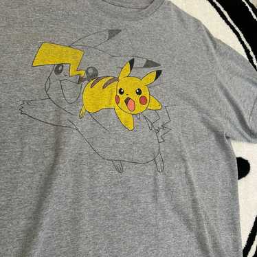 Pokemon Pikachu Y2K Grey Graphic T-Shirt