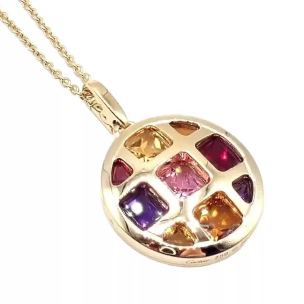 Cartier Pasha 18k Yellow Gold Amethyst Citrine Ga… - image 11