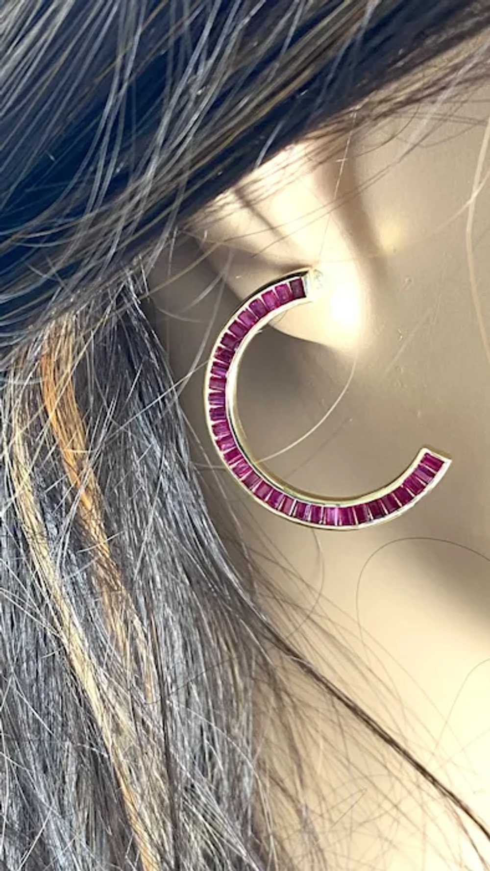 14 Karat Yellow Gold Trending Crescent Moon Shape… - image 5