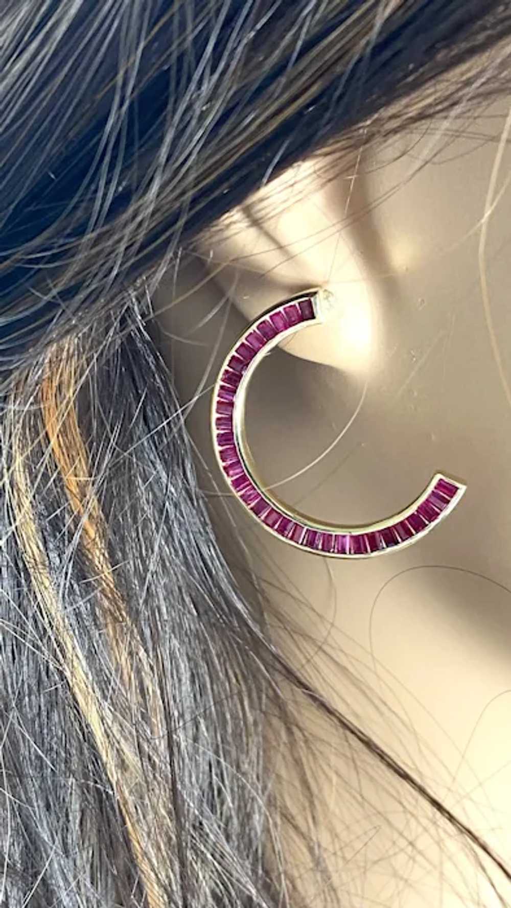 14 Karat Yellow Gold Trending Crescent Moon Shape… - image 7