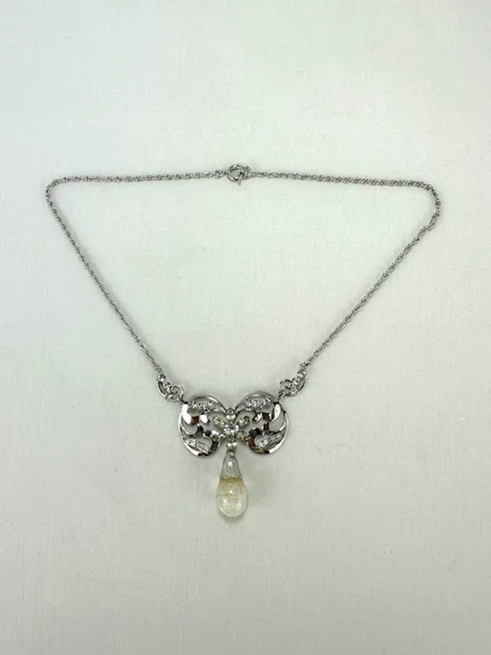 Vintage Carl Art Sterling Floating Opal Necklace … - image 4