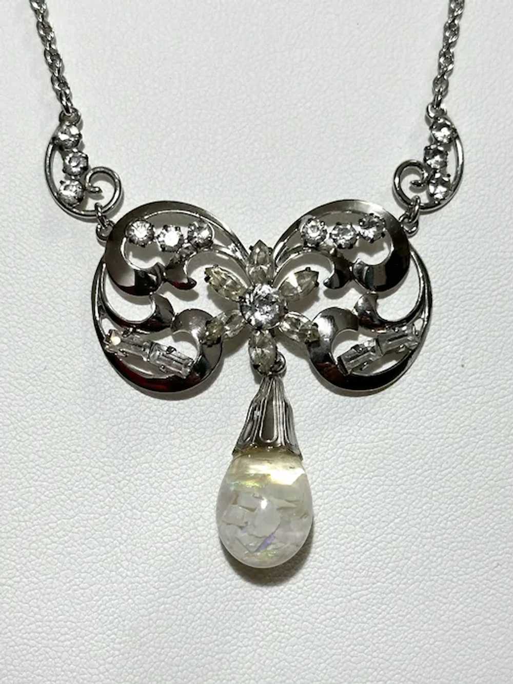 Vintage Carl Art Sterling Floating Opal Necklace … - image 5