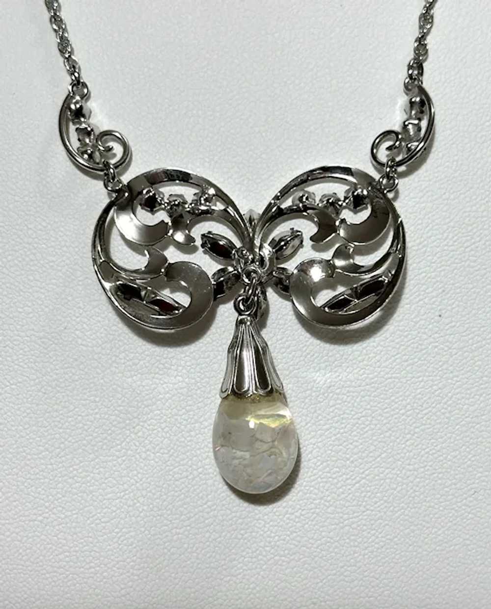 Vintage Carl Art Sterling Floating Opal Necklace … - image 8