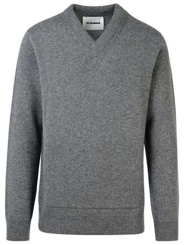 Jil Sander JIL SANDER Grey Virgin Wool Sweater - image 1