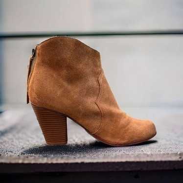 Nine West Mettyl1 brown leather suede brown heeled