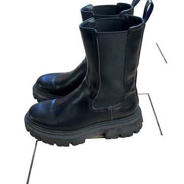 H&M bottega veneta style combat boots military Sli