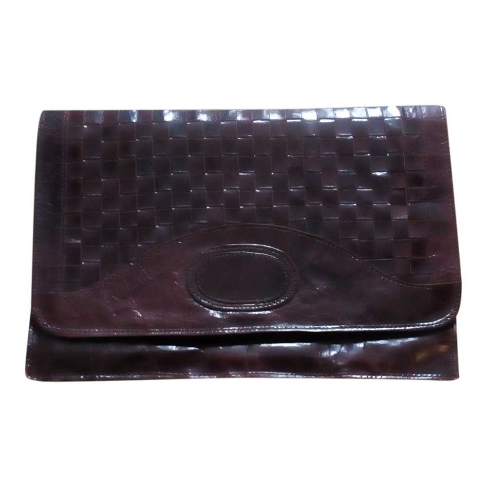 Pochette en cuir tressé - image 1