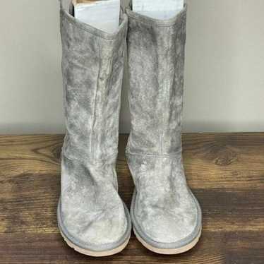 UGG Gray Lace Up Tasman Boots