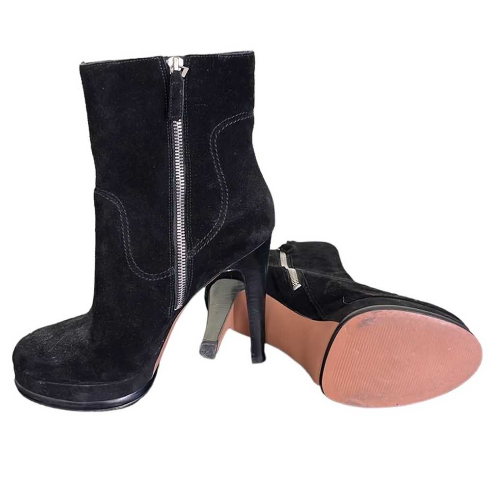 Nine West suede leather platform stiletto booties - image 10