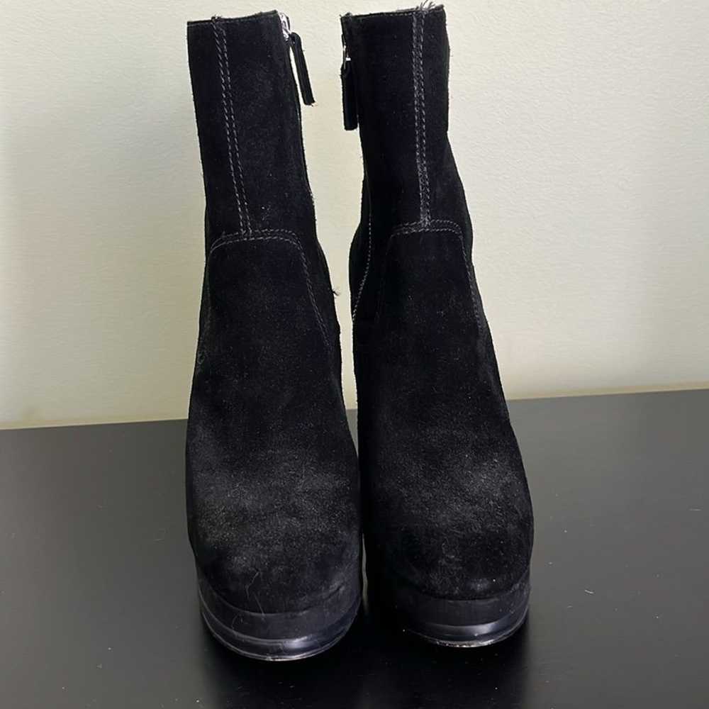 Nine West suede leather platform stiletto booties - image 3