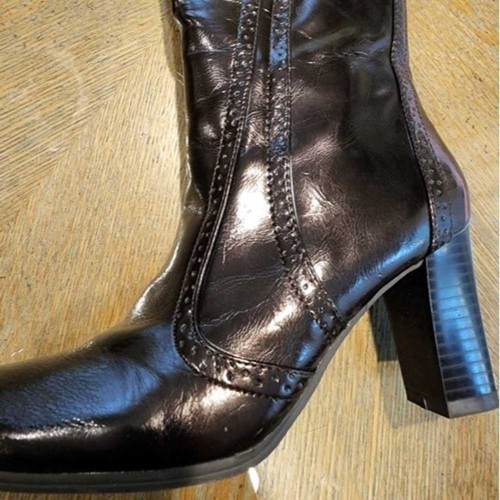 Etienne Aigner Gretchen Size 6M Dark Brown Boots - image 10