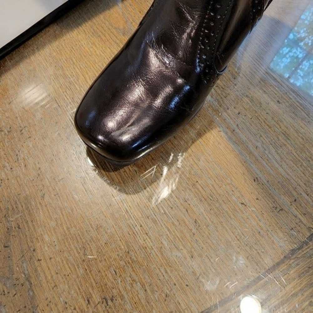 Etienne Aigner Gretchen Size 6M Dark Brown Boots - image 11